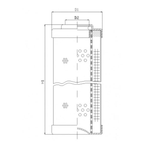 D821C25A hydraulic filter element