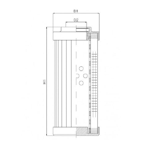 D821G06B hydraulic filter element