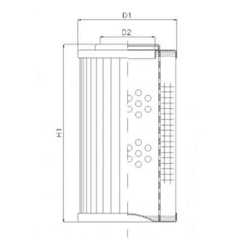 D911T75A hydraulic filter element
