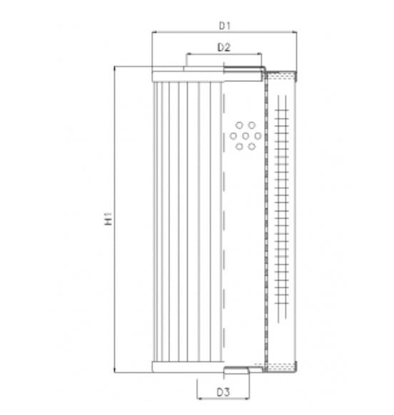 D921T75A hydraulic filter element