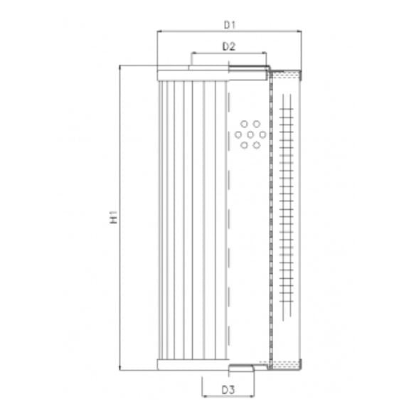 D930T75A hydraulic filter element