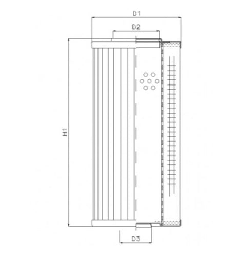 D931T75A hydraulic filter element