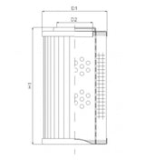DHD110S25B hydraulic filter element
