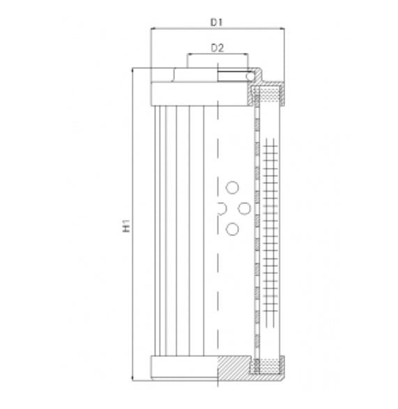 DHD1320H20V hydraulic filter element