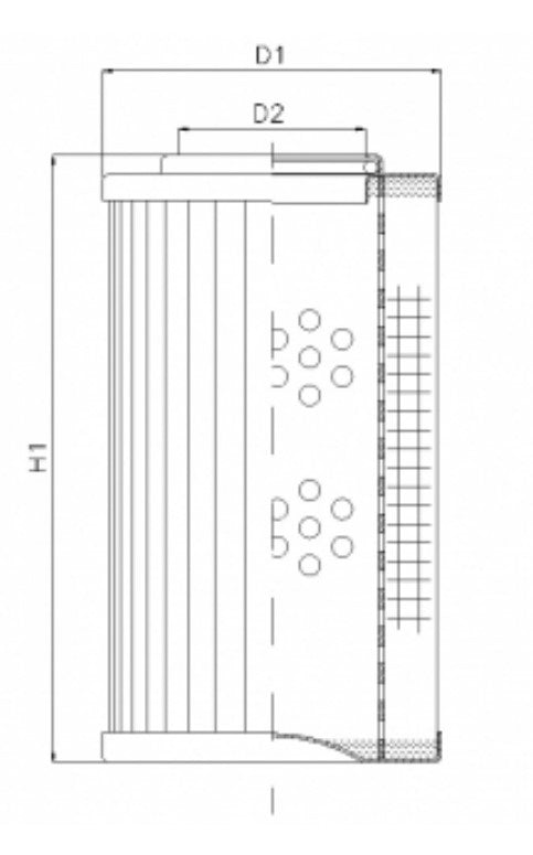 DHD1320S100B hydraulic filter element
