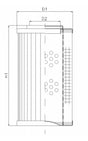 DHD1320S100B hydraulic filter element