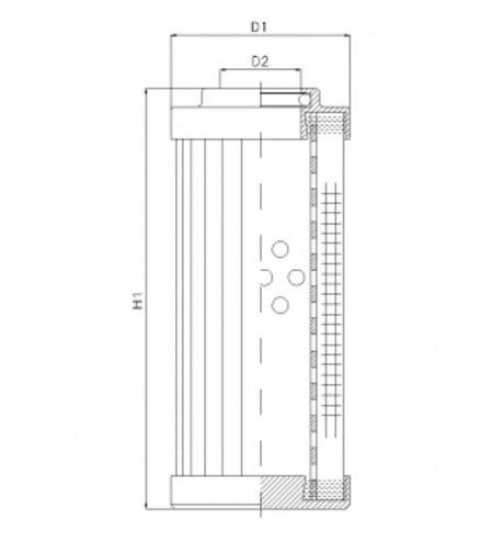 DHD140H20V hydraulic filter element