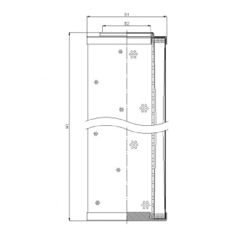 DHD1500H10B/ESD hydraulic filter element