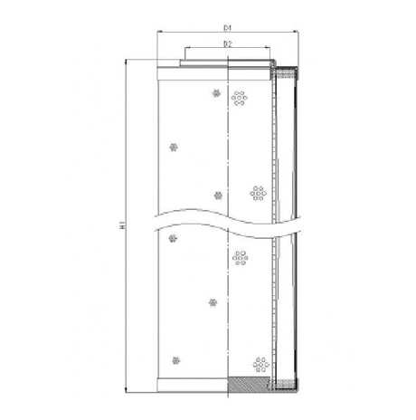 DHD1500H20B hydraulic filter element