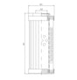 DHD160A03V hydraulic filter element
