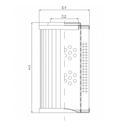 DHD160S50V hydraulic filter element