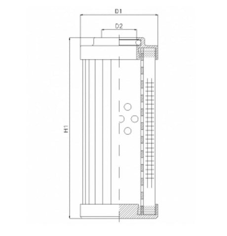 DHD240H10B/ESD hydraulic filter element