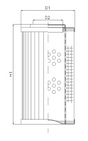 DHD240S100V hydraulic filter element