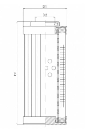 DHD240W200V hydraulic filter element