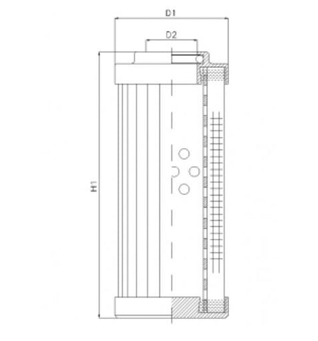DHD280A03B hydraulic filter element