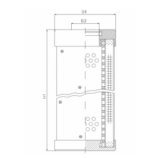 DHD300H10B hydraulic filter element