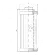 DHD330T50B filter element for pressure filter