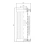 DHD330W10B hydraulic filter element