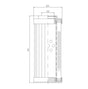 DHD330W300B hydraulic filter element