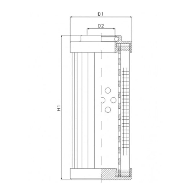 DHD330W300V hydraulic filter element
