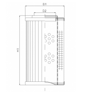 DHD35S100B hydraulic filter element
