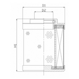 DHD35W100B hydraulic filter element