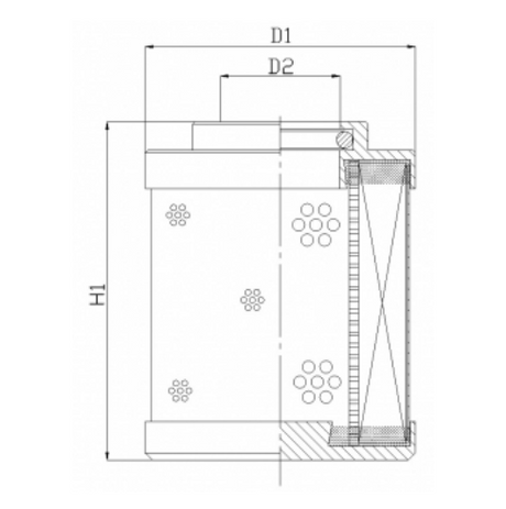 DHD35W100B hydraulic filter element