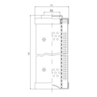 DHD450G05B Filter element for pressure filter