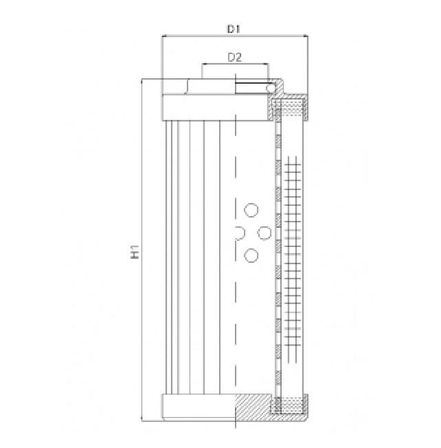 DHD500H10B/ESD hydraulic filter element