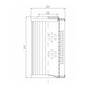 DHD55S25B hydraulic filter element