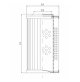 DHD60B50B hydraulic filter element