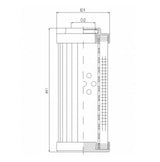 DHD660A10V hydraulic filter element