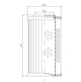 DHD660B50V hydraulic filter element