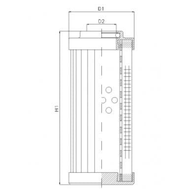 DHD990H20B filter element for pressure filter
