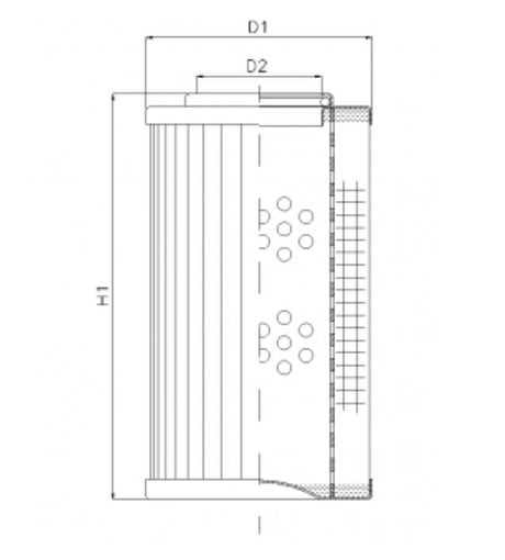 DLD150E05B filter element for pressure filter