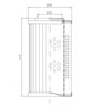 DLD150E05B filter element for pressure filter