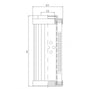 DLD170T25B hydraulic filter element