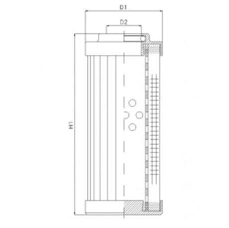 DLD360T130B hydraulic filter element