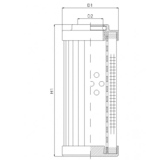 DLD360T130B hydraulic filter element