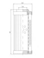 DLD600T40B Filter element for pressure filter