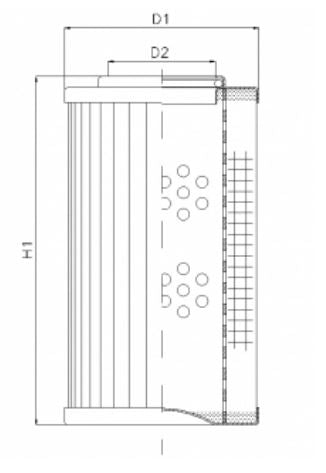 DLD60B40V hydraulic filter element