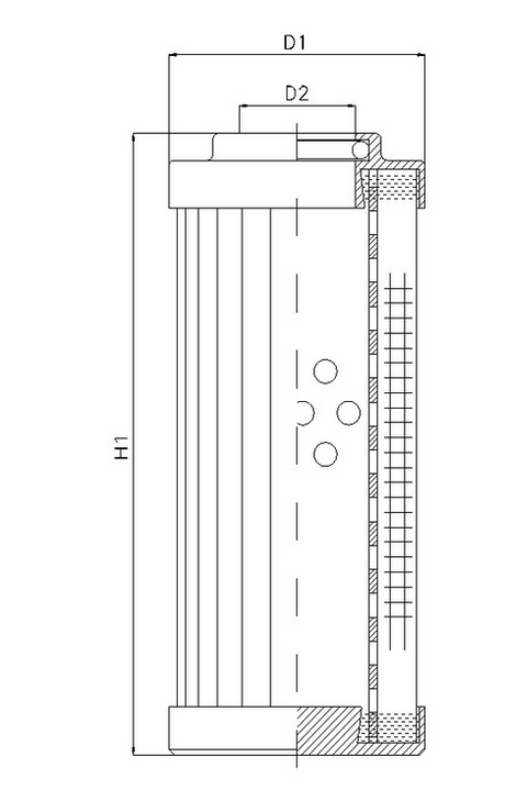 DLD900T250B filter element for pressure filter
