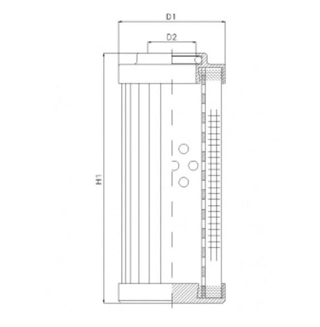 DLD900T500B hydraulic filter element