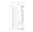 DMD0005B300B hydraulic filter element