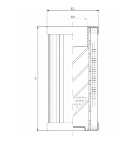 DMD0005B500B hydraulic filter element