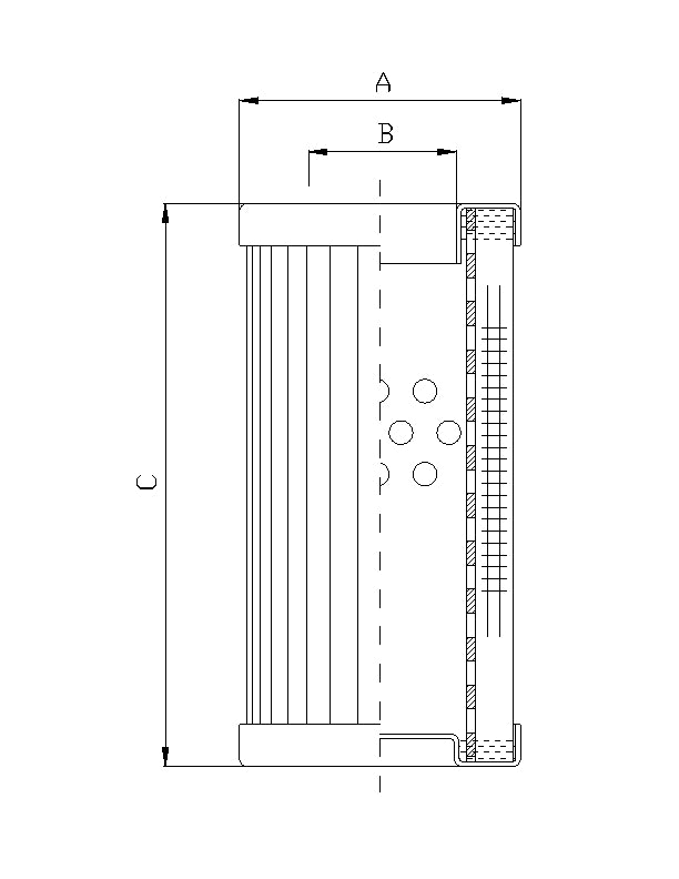 DMD0005W100B Filter element for pressure filter