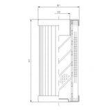 DMD0008W1000B hydraulic filter element