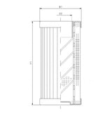 DMD0008W300B filter element for pressure filter