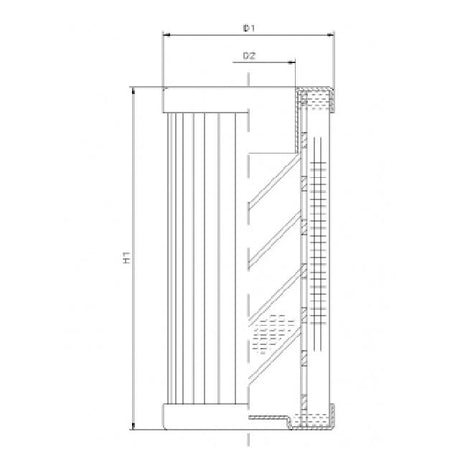 DMD0008W300B filter element for pressure filter