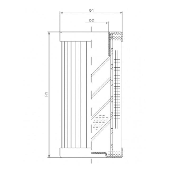 DMD0008W300B filter element for pressure filter